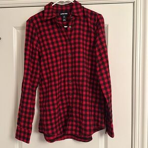 Lands’ End Women’s Flannel Shirt - Size Small, Tall, EUC!